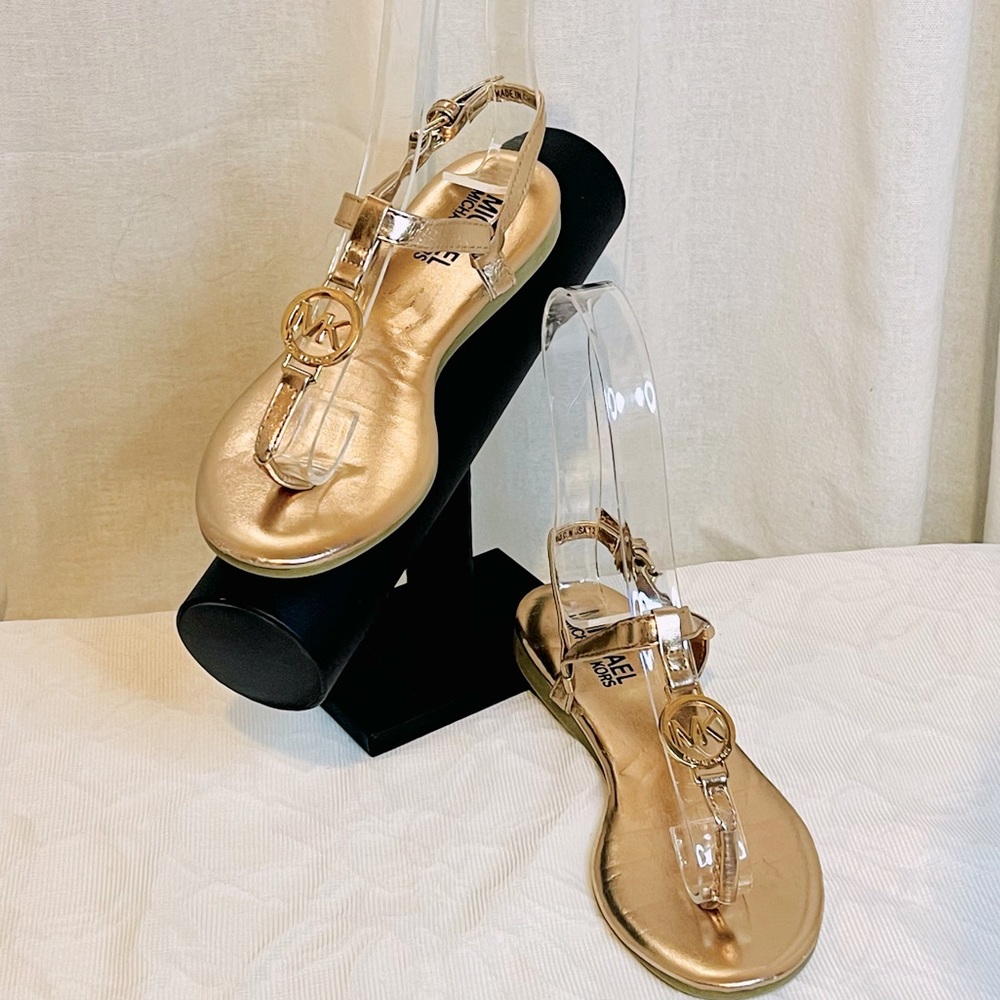 Rose Gold Michael Kors Girls Sandals